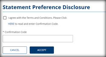 Statement Preference Disclosure